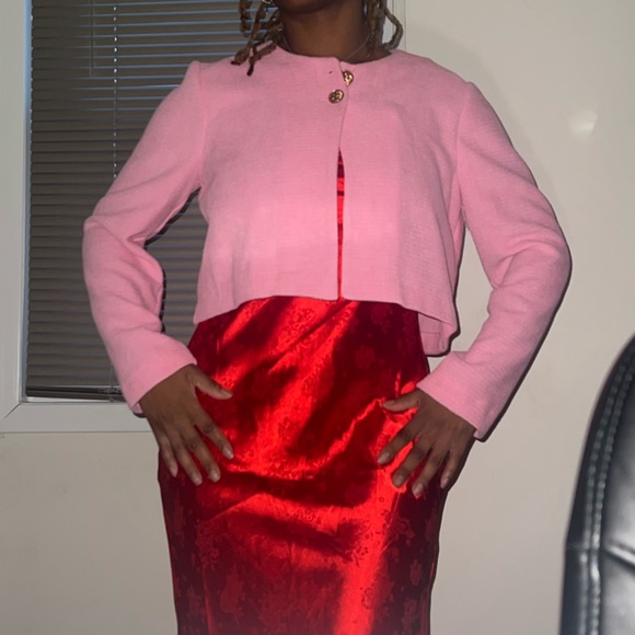 11/11 sale! Cropped Zara overcoat — perfect for Valentine’s/Galentine’s Day!💗 - Picture 7 of 8